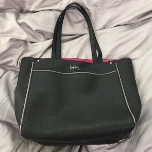 Nicole Miller Black leather Purse