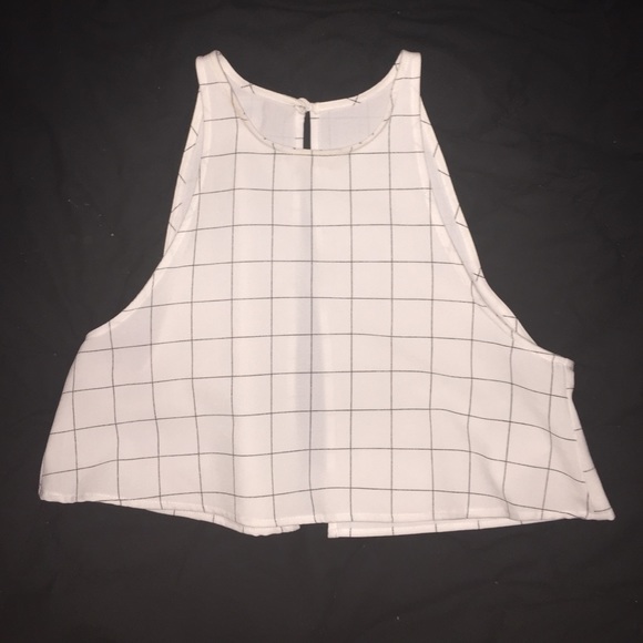 American Apparel Grid Crop Top
