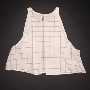 American Apparel Grid Crop Top