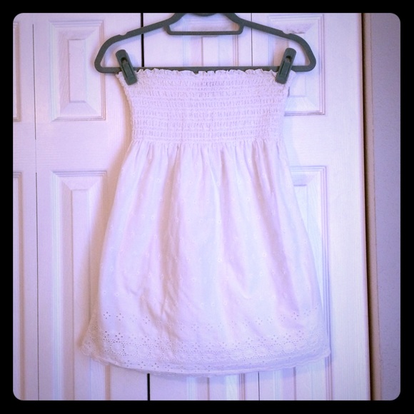 Juicy Couture White Eyelet Dress/Top Size Small