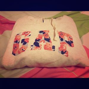 Gap flower print hoodie
