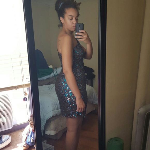 Teal and Brown Scala Size 12 Dress - Picture 2 of 4