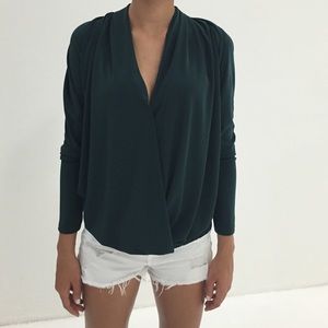 Green blouse