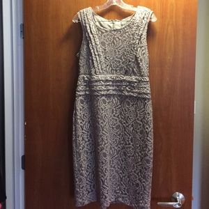 NWT New York & Company lace overlay shift dress