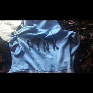 PINK blue zip up jacket