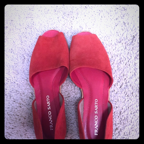 Two pair of Franco Sarto shoes as listed prior.