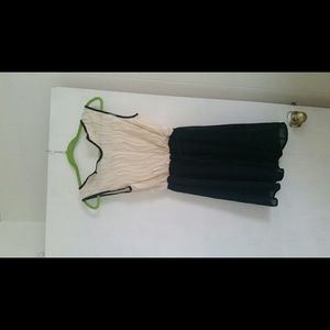 Black and off white dress!