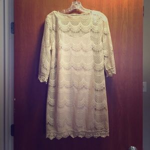 NWOT Charlotte Russe 3/4 sleeve crochet dress