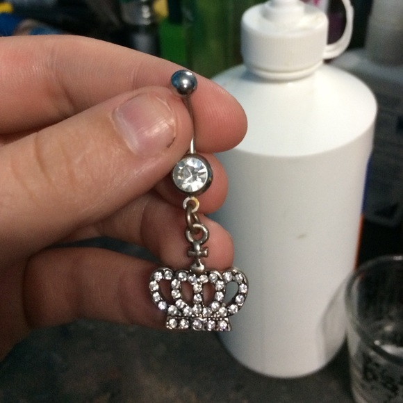 Crown belly button ring!