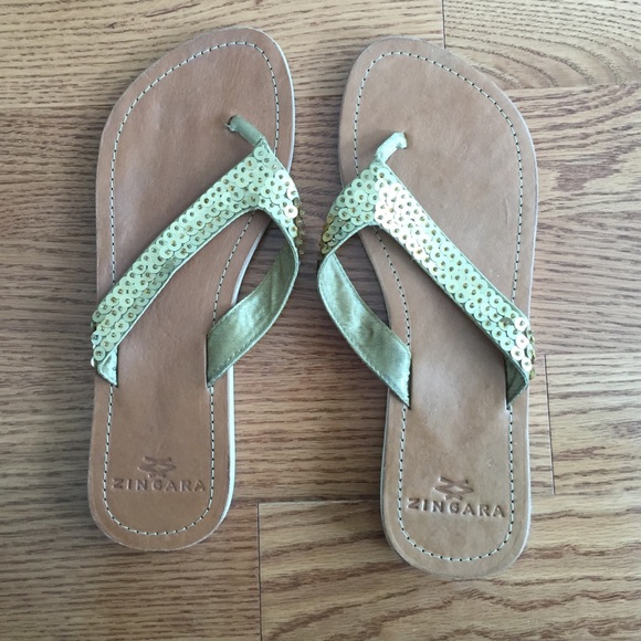 Zingara Shoes - Embellished flip-flops Zingara Shoes - Embellished flip-flops