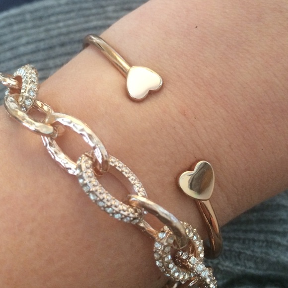 Rose Gold Layering Bracelet Set