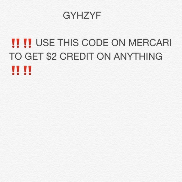 $2 CREDIT ON MERCARI