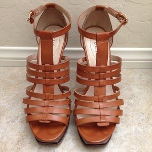 Guess Brown Leather Heels
