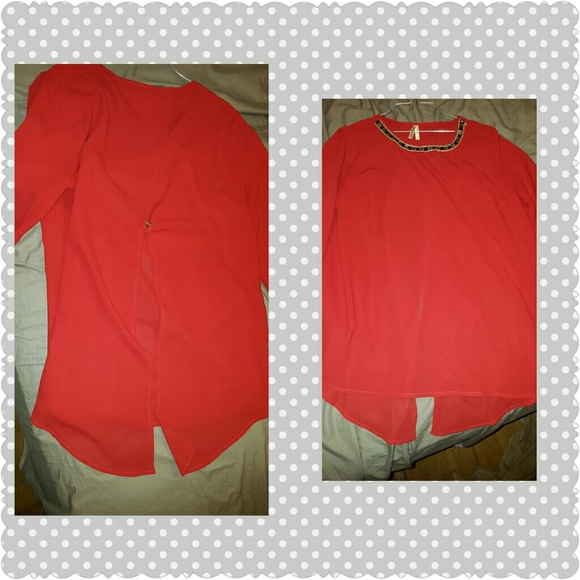 Red blouse