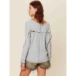 Free people lace up pullover