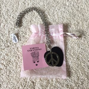 Tarina Tarantino peace and heart necklace