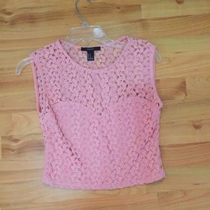 PRETTY IN PINK CROP TOP