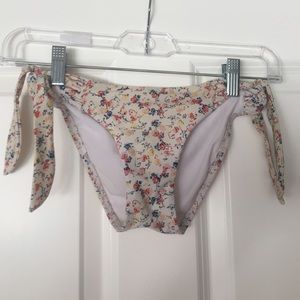Roxy floral tie bikini bottoms