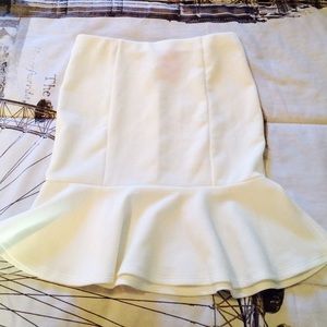 White Trumpet Skirt