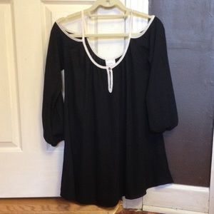 Dressy, black top!