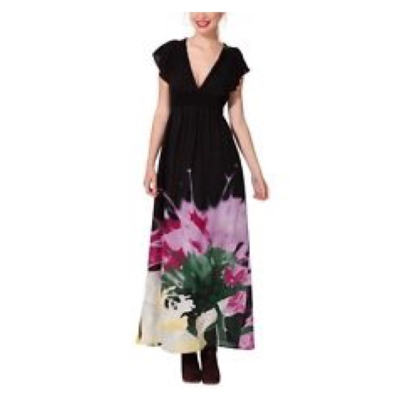 DESIGUAL Long Black Maxi Dress