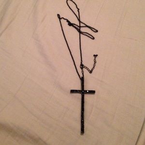 Black Cross Necklace