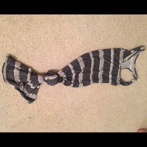 Gray and white aztec printed maxi!