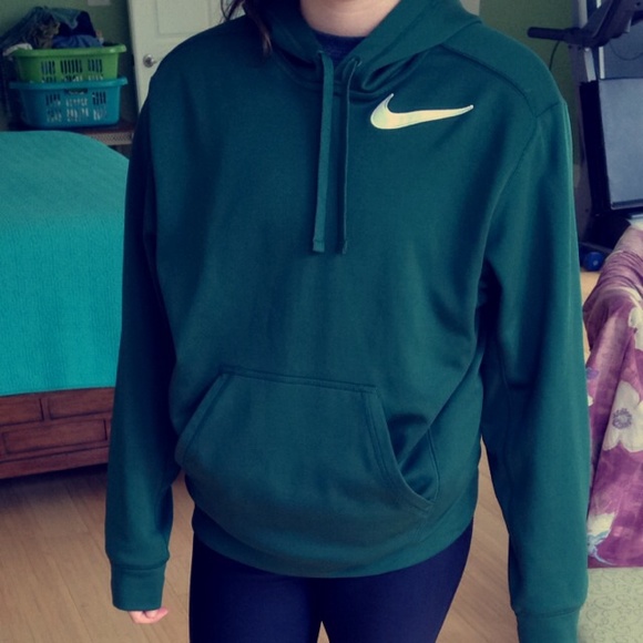 Nike Jackets & Blazers - Dark green therma-fit nike hoodie
