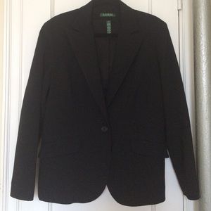 Lauren Ralph Lauren black wool blazer - size 16