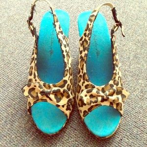 Cheetah Print wedges