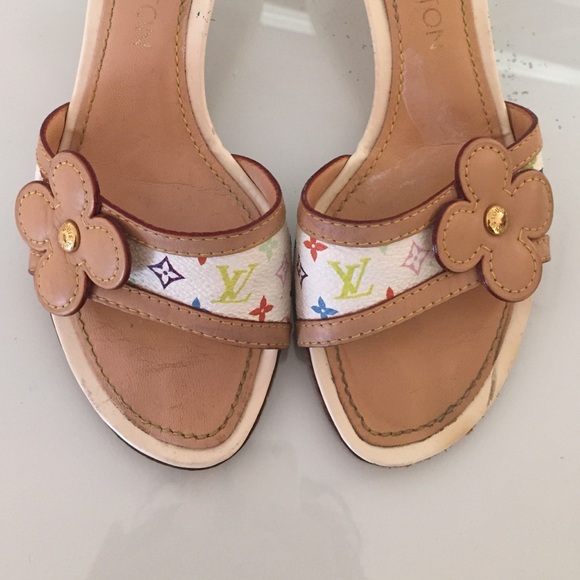 Louis Vuitton multicolor monogram sandals - Picture 3 of 3