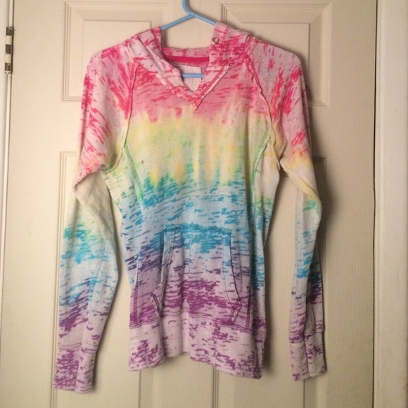 tye dye thin hoodie