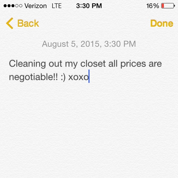 Cleaning out closet