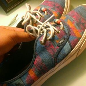 Womans rare tribal beaded vans