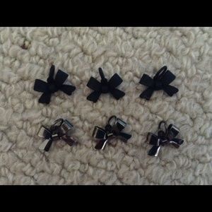 Set of Six Bow/Ribbon Charms