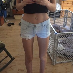 Denim shorts