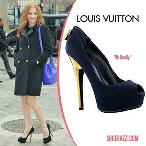 "Oh Really" Authentic Louis Vuitton Black Pumps