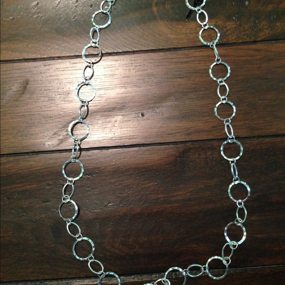 Circle long necklace