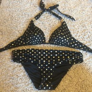 VS black and gold bikini