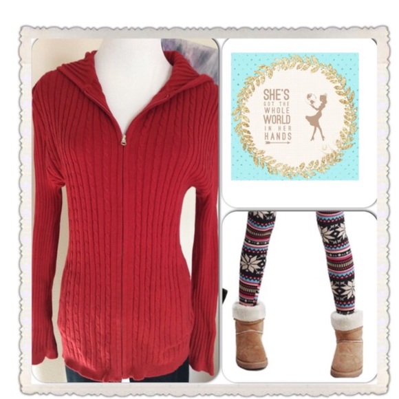 Too Cute Red Hoodie
