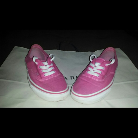 Pink vans shoes