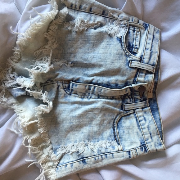 Nasty gal high rise denim shorts