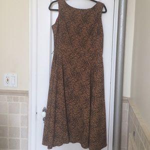 Bettie Page leopard print dress - size XXL