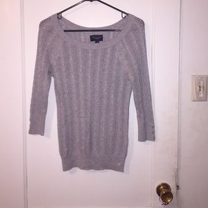 Grey knit sweater