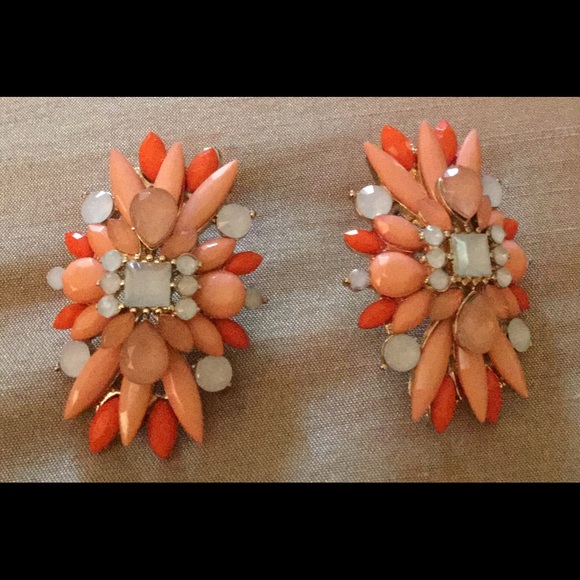 Hive and Honey Multi-Coral Earrings- NWOT