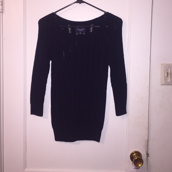 American Eagle Outfitters Tops - Navy blue knit sweater