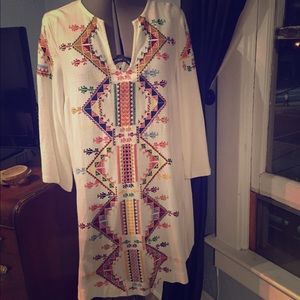 Kate Moss for Topshop embroidered tunic dress