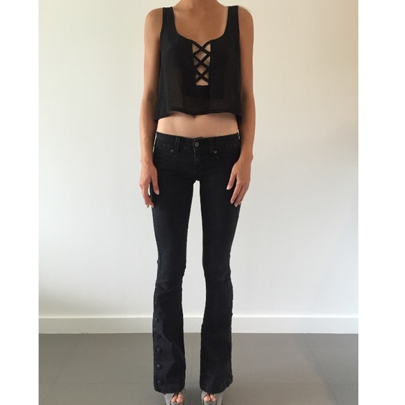 LF Millau Chiffon Crop Top