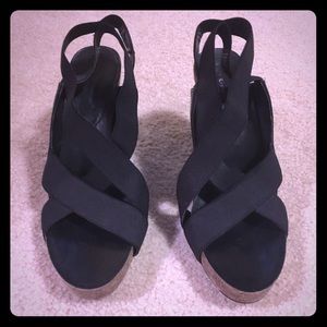 BCBGeneration Black Wedge