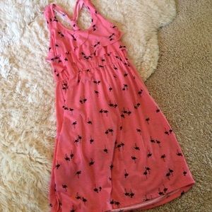 Pink flamingo sundress